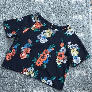 Floral crop top